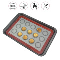 Ensemble de 3 macaron de silicone Mat à feuilleter la chaleur à la chaleur